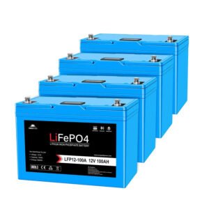 sungoldpower 4 x 12v 100ah lifepo4 deep cycle lithium battery bluetooth self heating ip65batterieslfp12 100ax4 557454