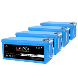 sungoldpower 4 x 12v 200ah lifepo4 deep cycle lithium battery bluetooth self heating ip65batterieslfp12 200ax4 585334